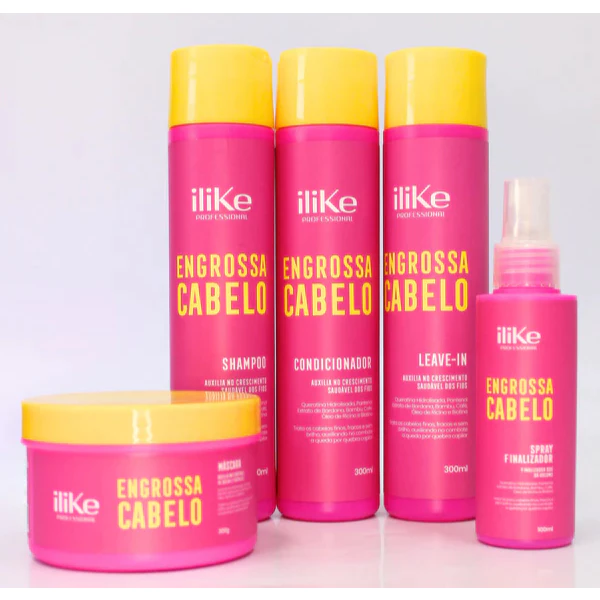iLike Engrossa Cabelo Kit Completo - 5 Produtos