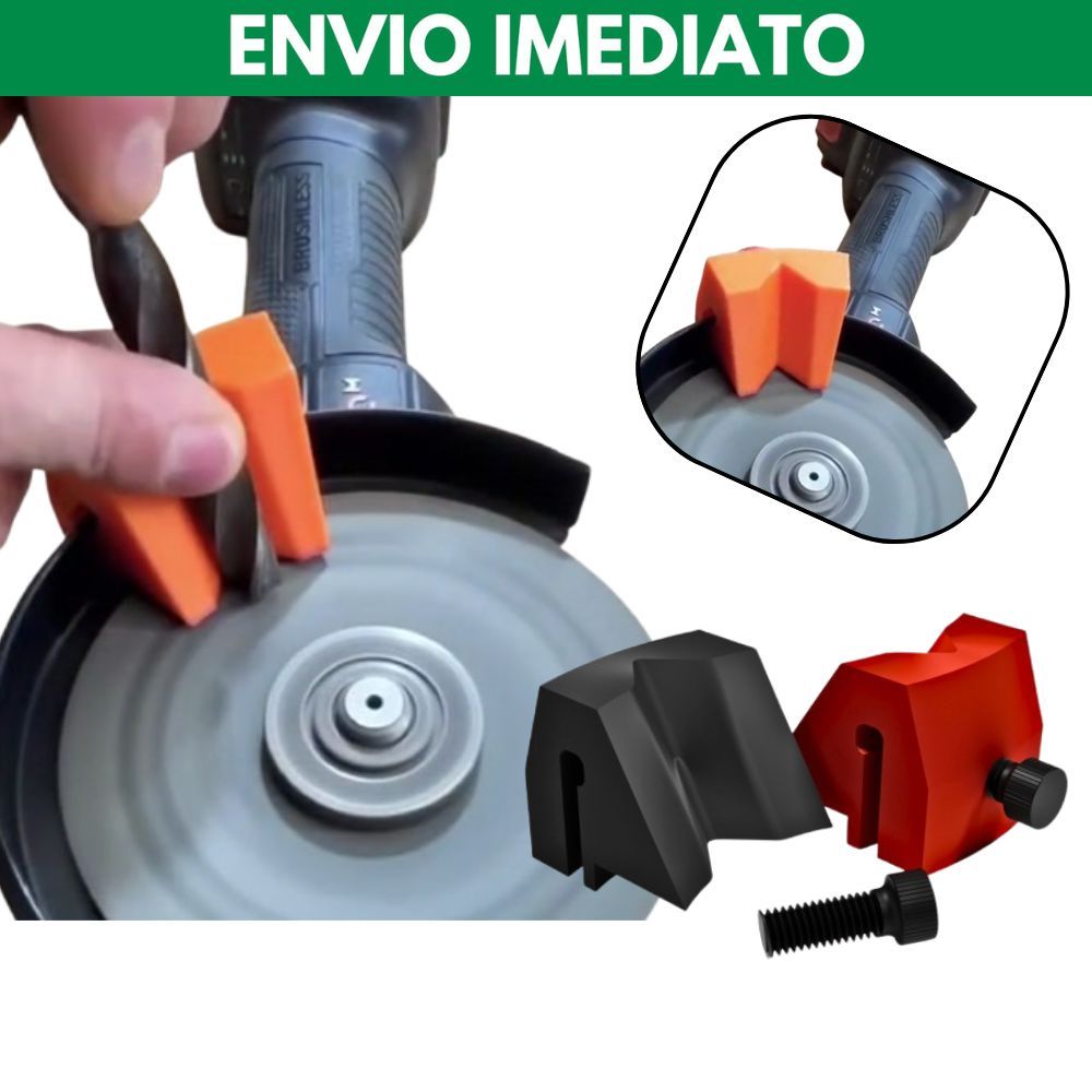 Gabarito Afiador de Broca em Esmerilhadeira 5" | Disco de 125 mm | Pequeno