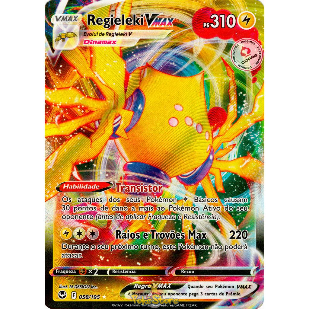 regieleki pokemon card value - V - 057/195 - Silver Tempest Lightning Colorless Electromagnetic Sonar Put a Trainer card from your discard pile into your hand Regieleki - 051/189