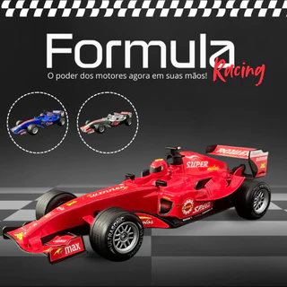 Carrinho Fórmula 1 Com Fricção Com Som De Motor Real Carrinho Grande 27cm