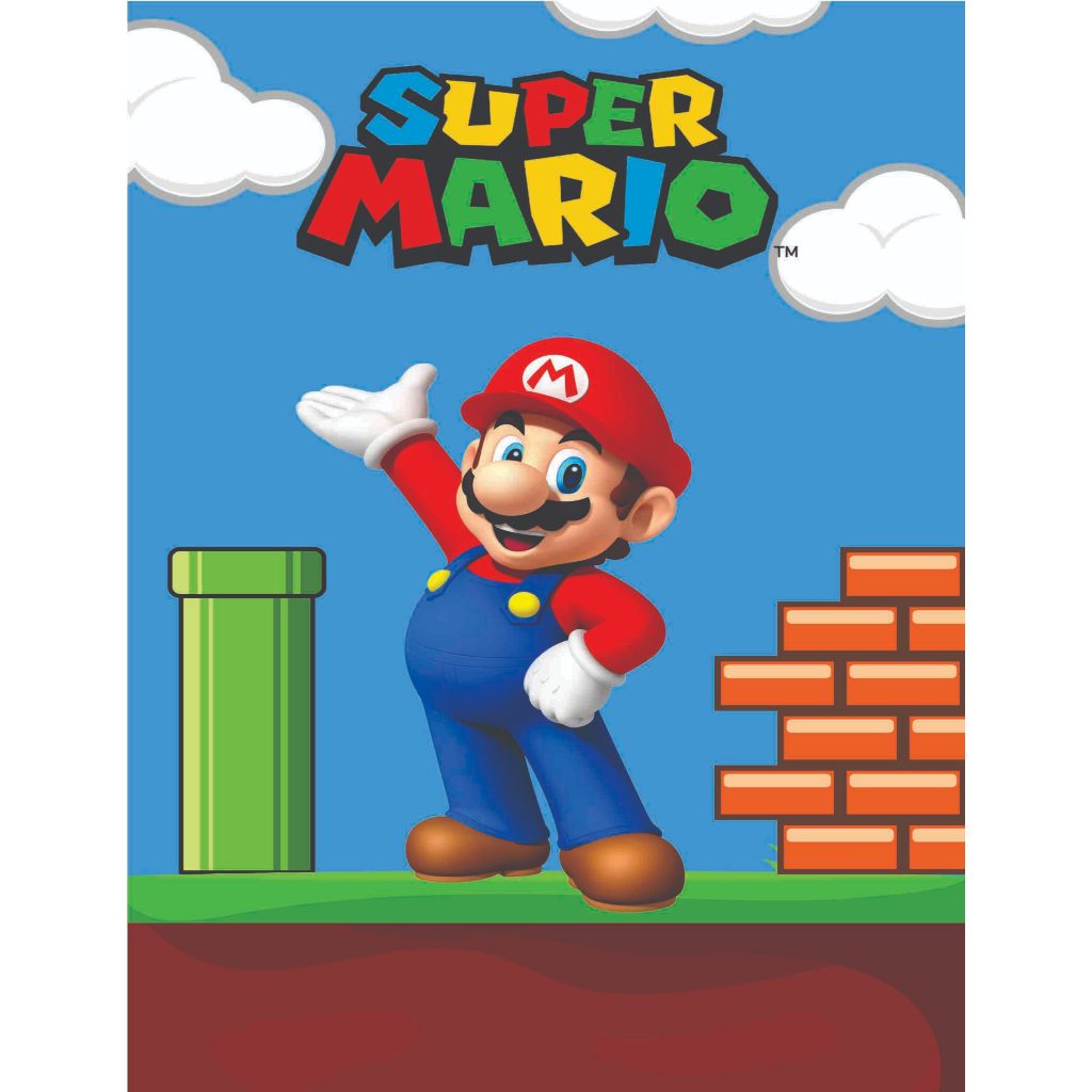 PAINEL RETANGULAR SUPER MARIO 3 COM CORTE A LASER | Shopee Brasil