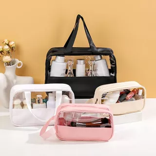 Bolsas Portátil Transparente Para Viagem Cosméticos Produtos De Higiene Pessoal em Oferta na Shopee