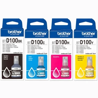 Kit de Tintas Brother Btd100 para Brother T230/T430W/T530DW Tinta Multicolo