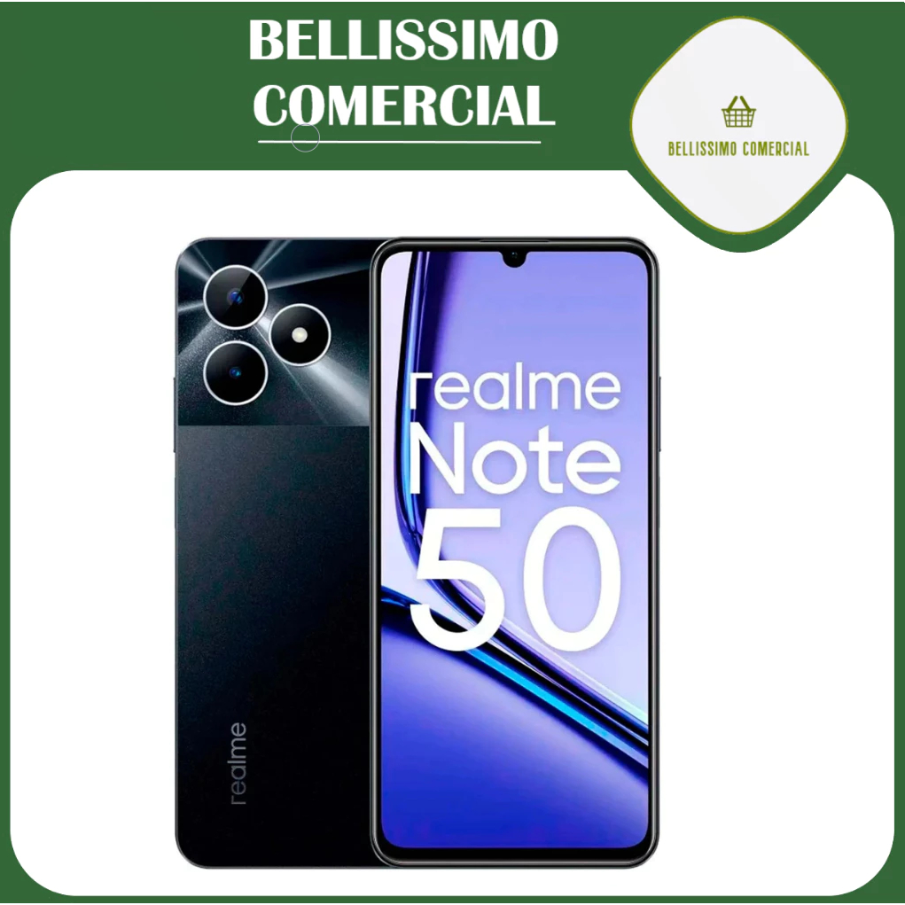 Celular Realme Note 50 Dual Sim 128 Gb Preto 4 Gb Ram PRETO