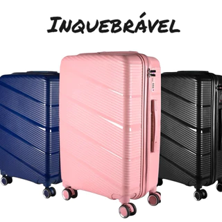 Mala Grande 35KG Polipropileno Expansível Viagem Resistente a Impactos Várias Cores
