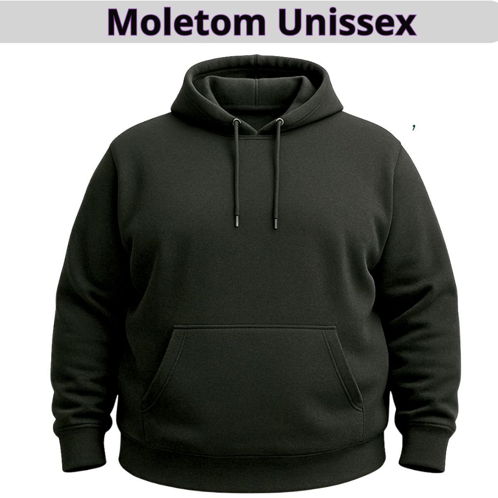 Moletom Plus Size Blusa Unissex Quente Flanelado Bolso Capuz P ao G4
