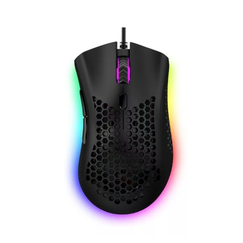 Mouse Gamer Knup Mu-007 Rgb Ambidestro 7200dpi Colmeia | Shopee Brasil