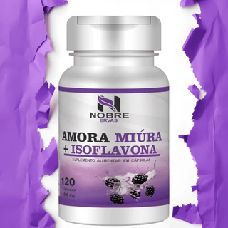 AMORA MIURA + ISOFLAVONA 100% NATURAL COM 120 CAPSULAS.