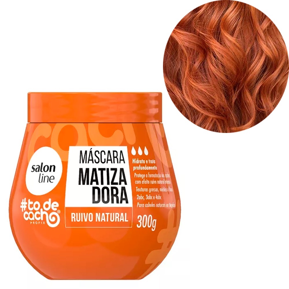 MÁSCARA MATIZADORA SALON LINE RUIVO NATURAL 300G | Shopee Brasil
