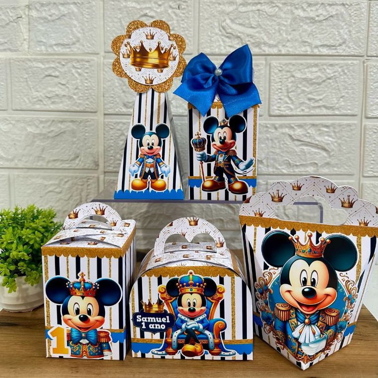 Personalizados mickey realeza, caixinhas mickey realeza, lembrancinhas ...