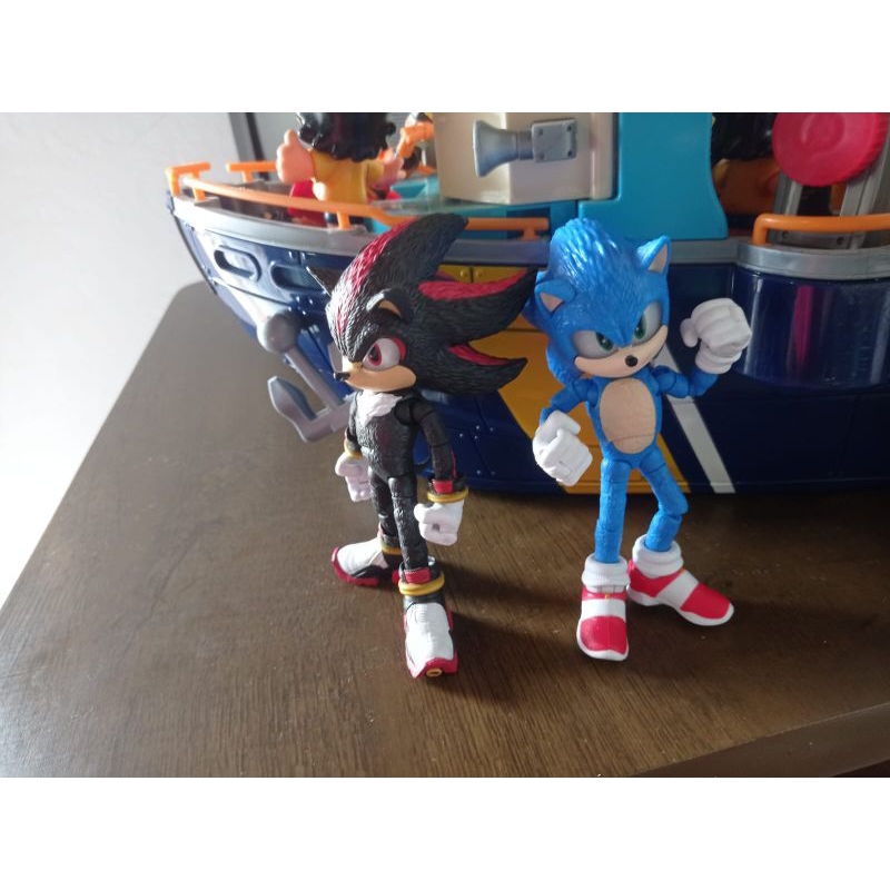kit de 2 bonecos originais do Sonic 3 o filme: sonic e shadow {OLHE A ...