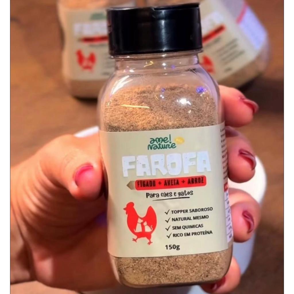 Foto de Saborizante Pet 100% Natural para Ração 150g Sabor Fígado Para Cães e Gatos Ame Nature