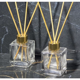2 Frascos Difusor 100ml Dourado Casa Escritorio Lavabo Empresa Consultorio