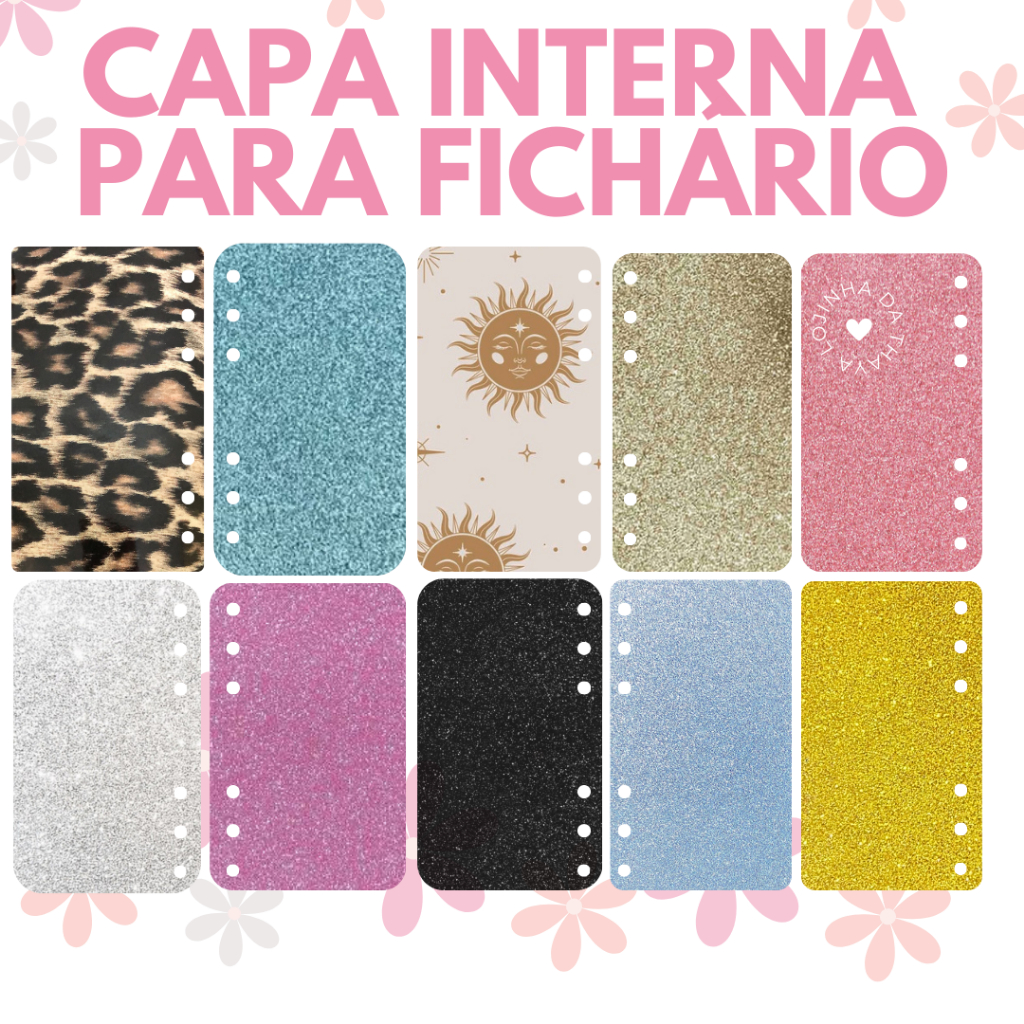 capa e contracapa interna para fichário binder A7 A6 A5 A4 | Shopee Brasil