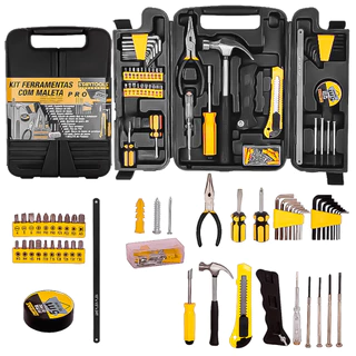 Kit Jogo Ferramentas 200 Peças Maleta Para Serviços Gerais Uso Doméstico Semi Profissional Completo em Oferta na Shopee