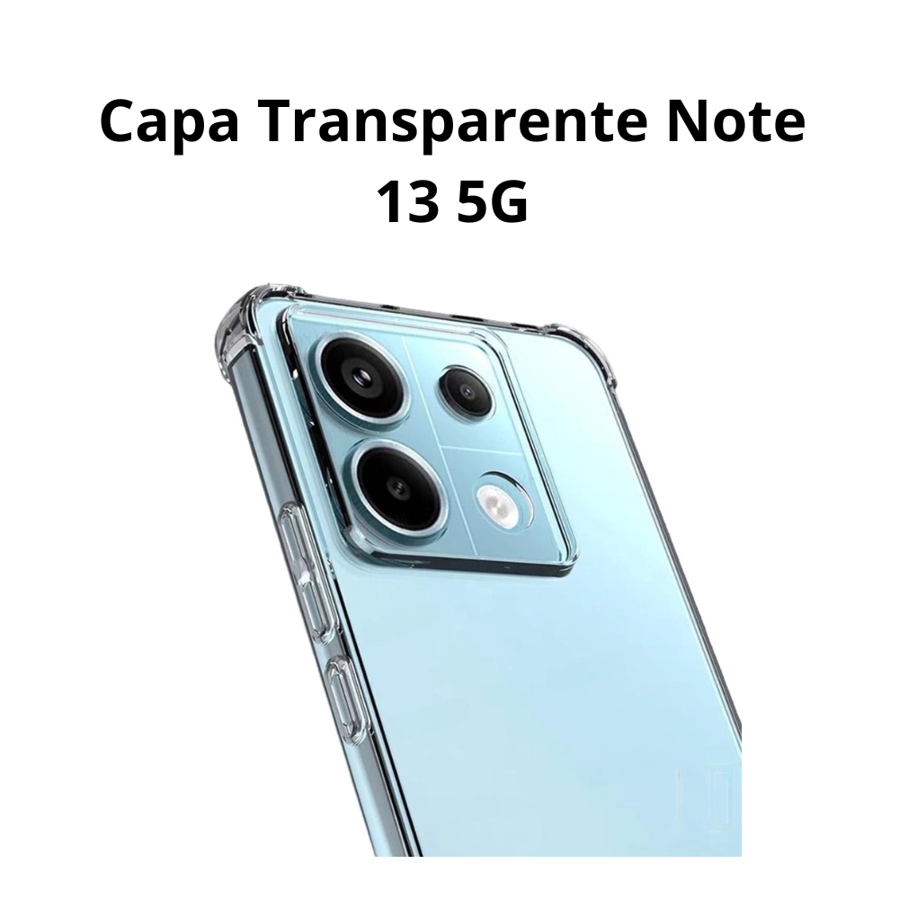 Capnha Xiaomi Redmi Note 13 5G Anti Impacto Com Borda | Shopee Brasil