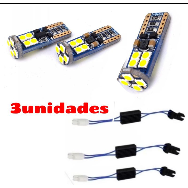 adaptador canceler (3 unid ) + led com canceler (3 unidades ) | Shopee ...