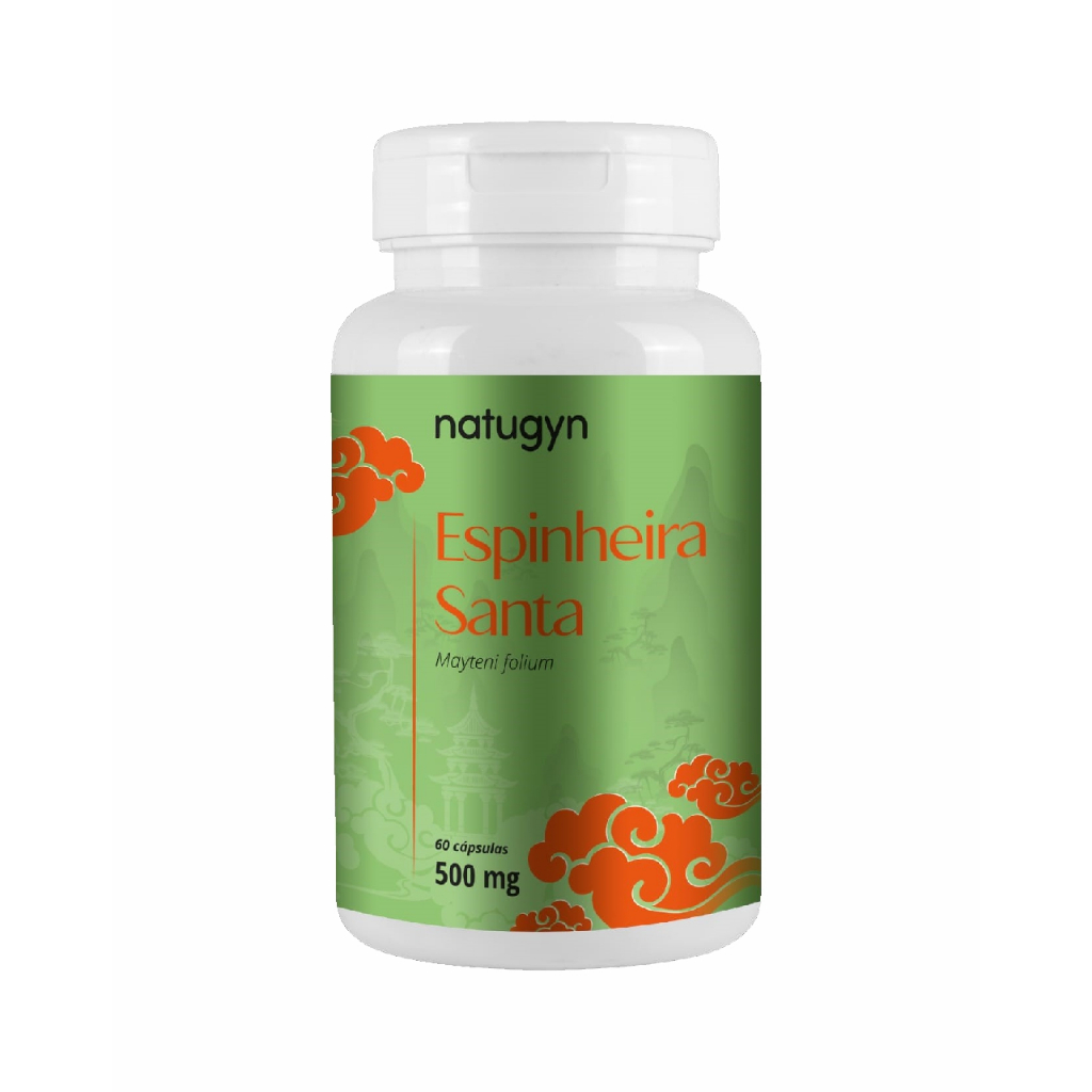 Espinheira Santa 60 capsulas 500mg azia indigestão gastrite úlceras ...