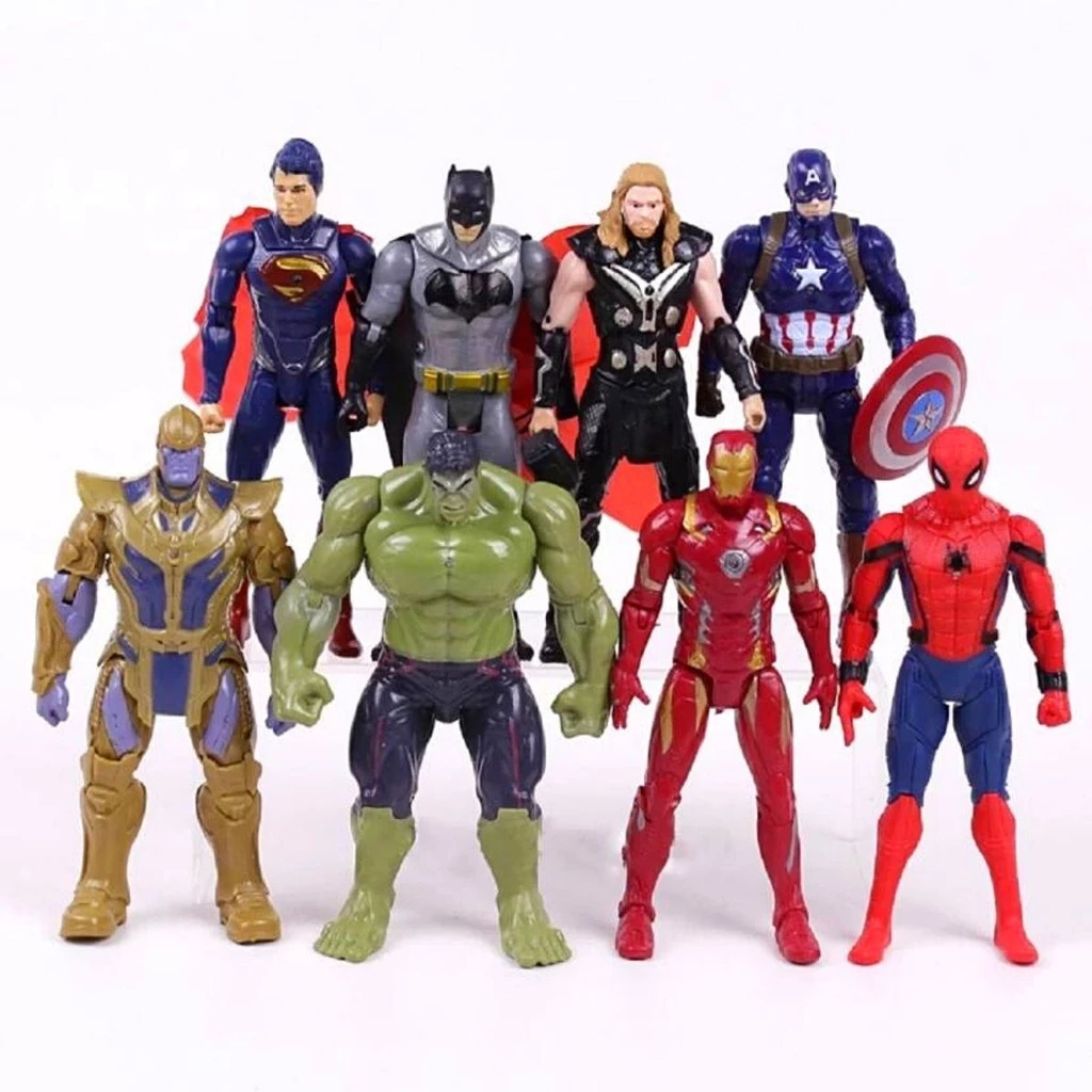 Boneco Vingadores Super Heróis Action Figures Articulado | Shopee Brasil
