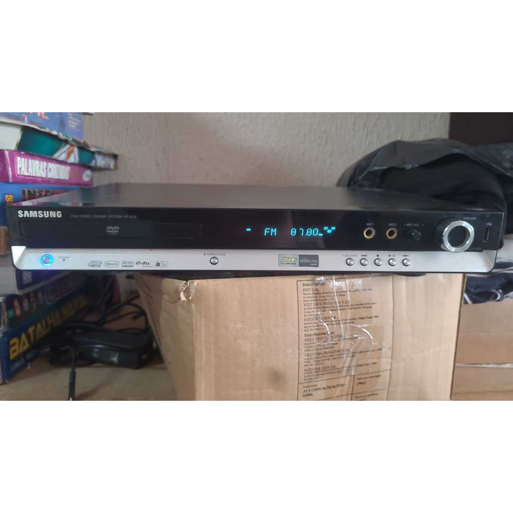 Home Theater + Dvd Cinema Samsung Ht-x20 (Usado)