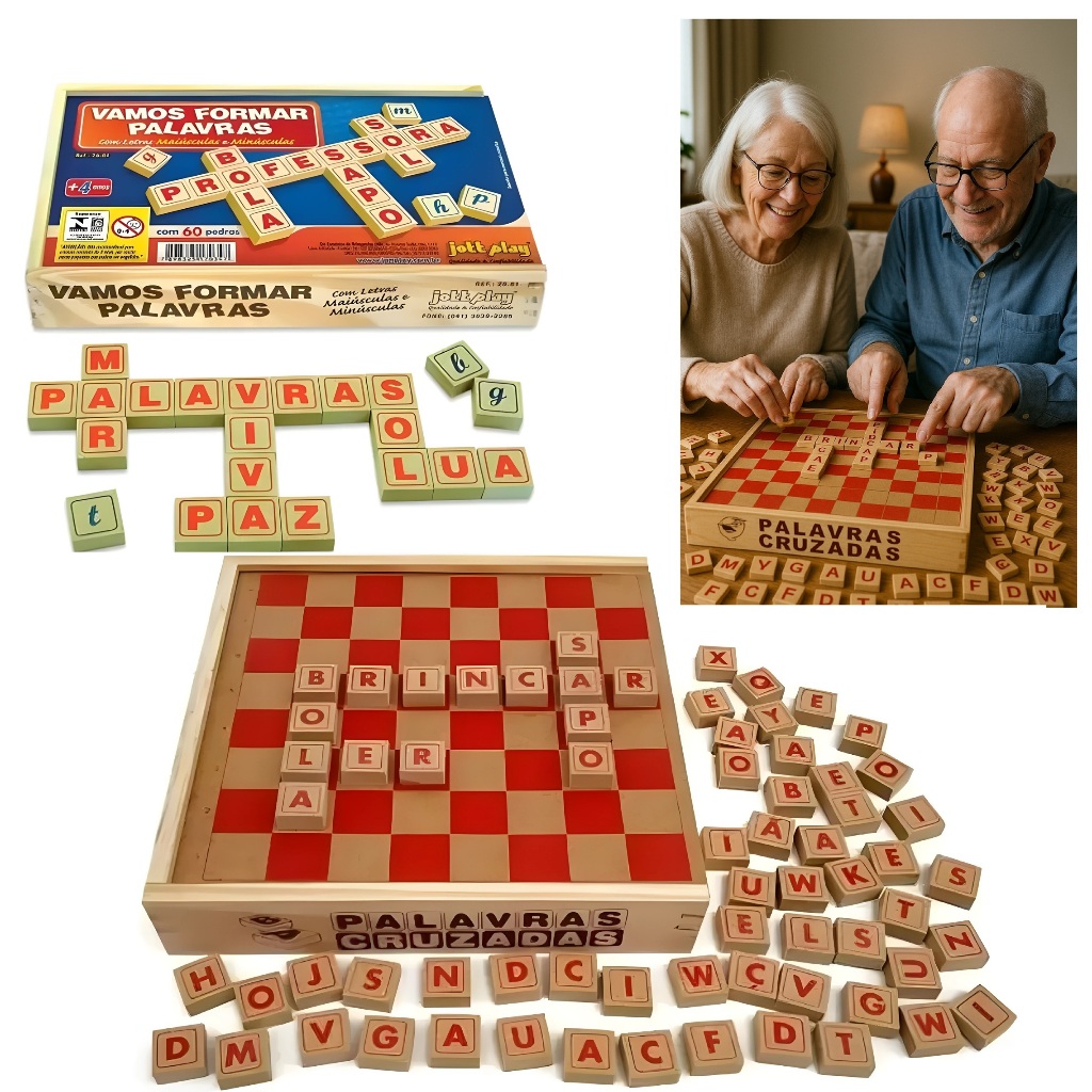 Jogos Para Idosos Memória E Raciocínio Contra Alzheimer Jogo com Letras ...