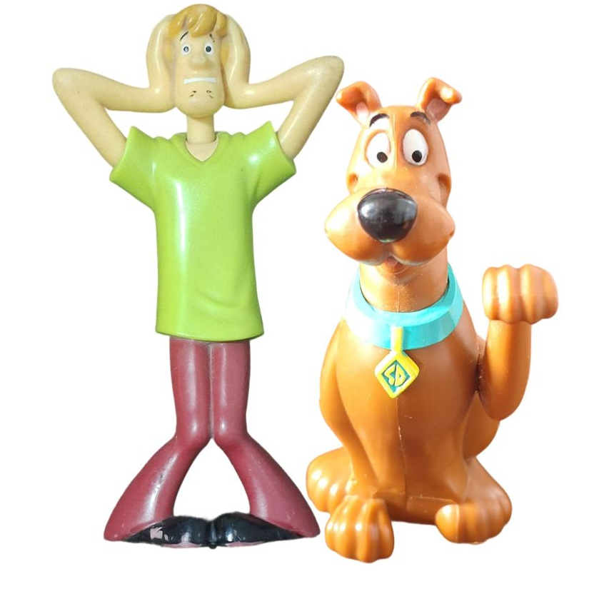 Brinquedo Boneco Salsicha e Scooby Doo Coleção Scooby Doo Burger King
