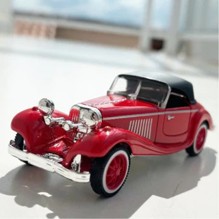 Miniatura carrinho de ferro Mercedes Roadster 540K antigo 1940 12cm em Oferta na Shopee