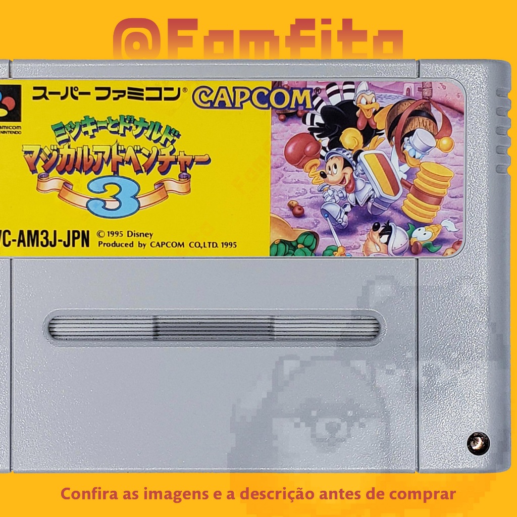 Mickey Magical Quest 3 🔥 Super Famicom Cartucho Original JP Jogo