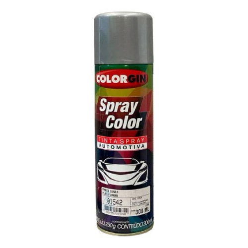 Tinta Spray Colorgin Automotivo Prata Lunar Brilhante 300ml | Shopee Brasil