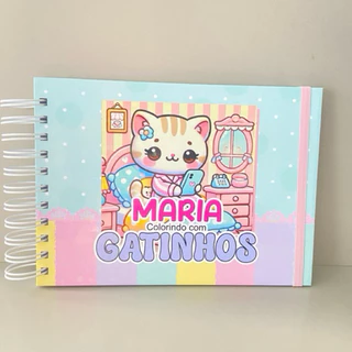 Livro de Colorir Gatinhos 50 desenhos 180G -Bobie Goods - Personalizado em Oferta na Shopee