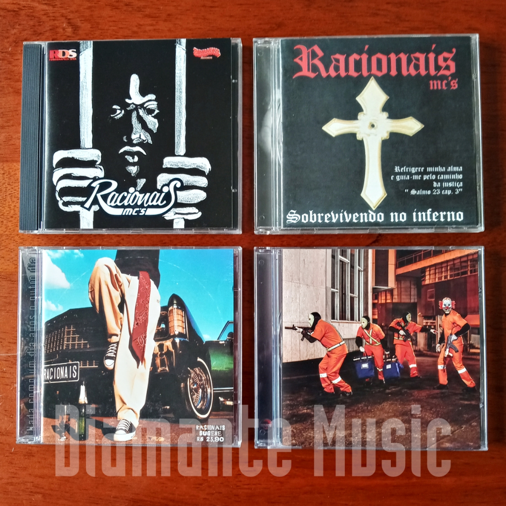 Racionais MC's - Lote de CDs Originais de Época Mano Brown Rap Nacional ...