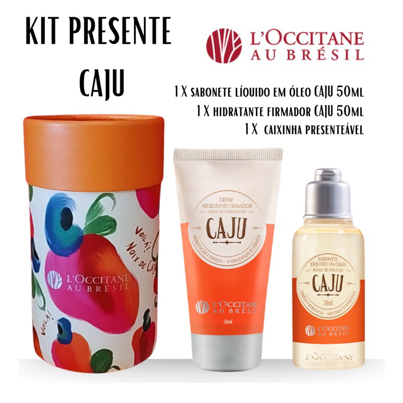PRESENTE KIT VIAGEM CAJÚ TRAVEL SIZE - L'OCCITANE AU BRÉSIL