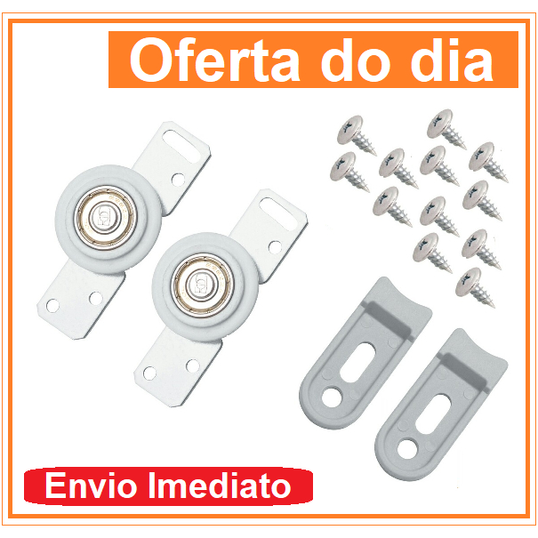 Kit roldana porta de correr móveis rack/fechamento de pia com rolamento ...