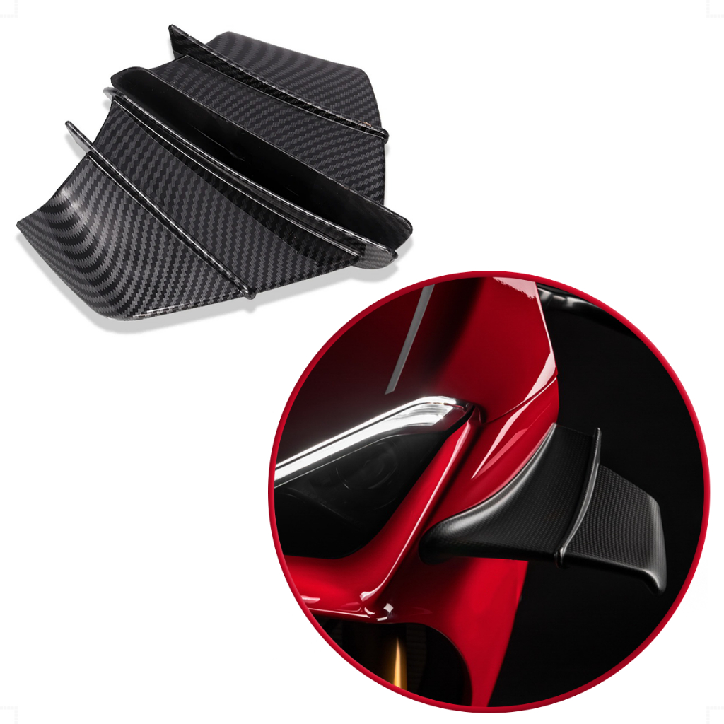 Spoiler Asa Winglet Aerodinâmica Universal para Motos | R1 | R15 | R3 ...