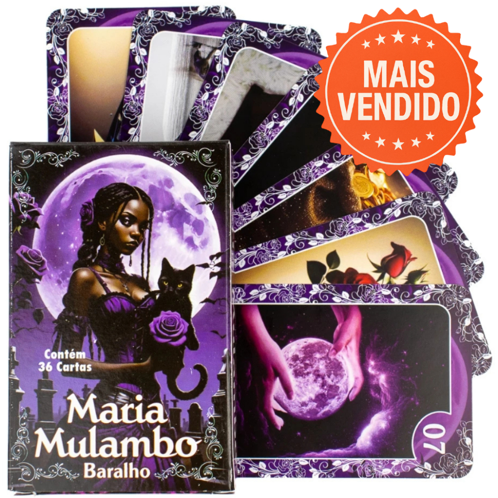 Tarô Baralho Maria Mulambo 36 Cartas Com Manual | Shopee Brasil