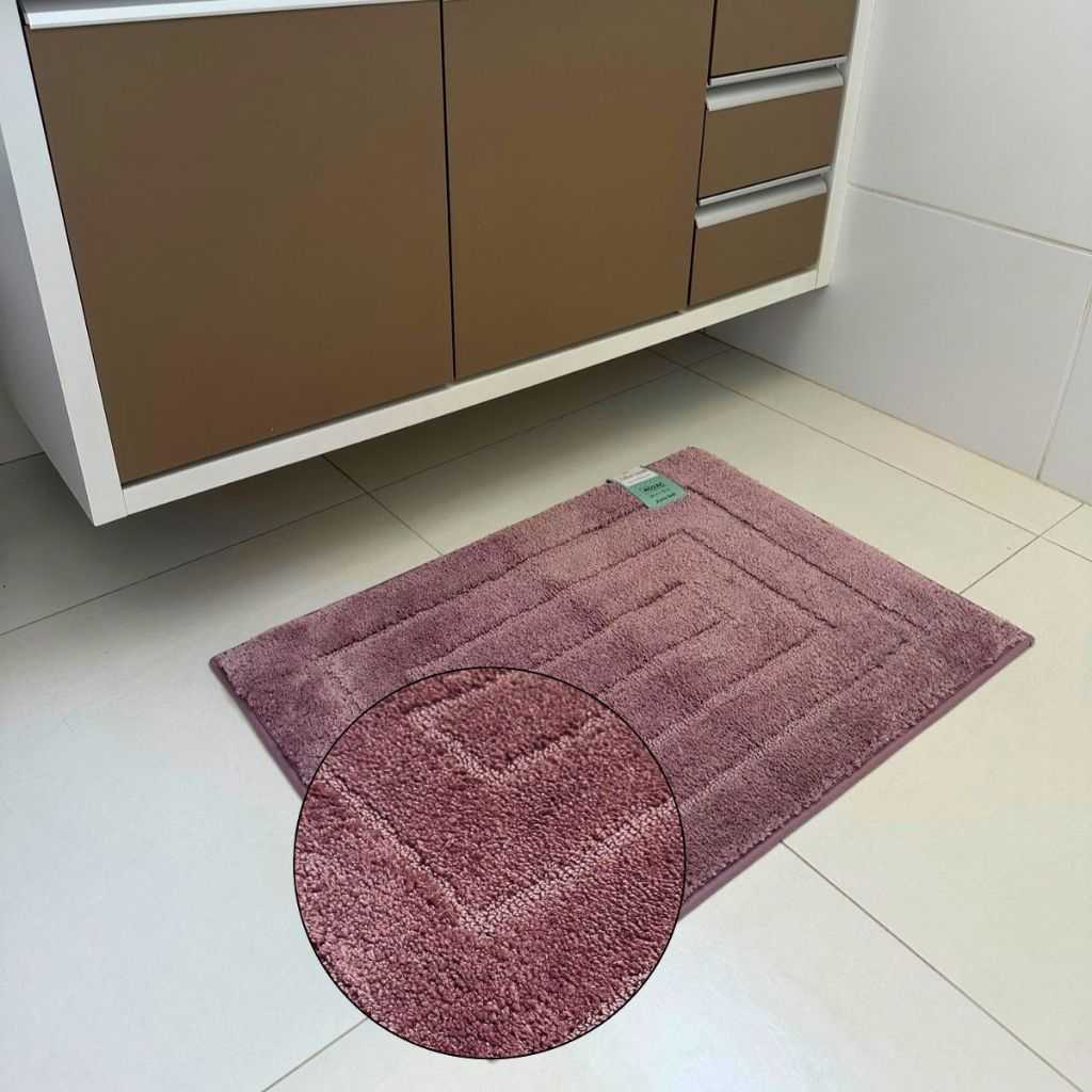 Tapete Luxo 50x70cm Athenas Rozac Soft Antiderrapante para Sala Quarto ...