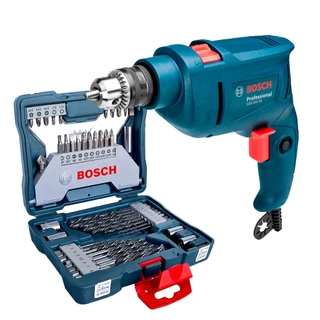 Furadeira de Impacto GSB 450 RE Bosch Jogo Brocas X-line 43 em Oferta na Shopee