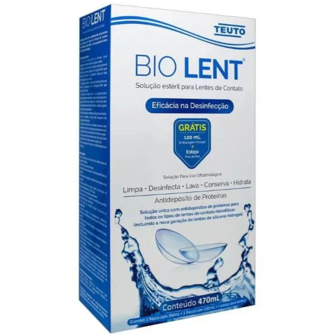 BIO LENT KIT SOLUçãO PARA LENTES DE CONTATO 470ML | Shopee Brasil