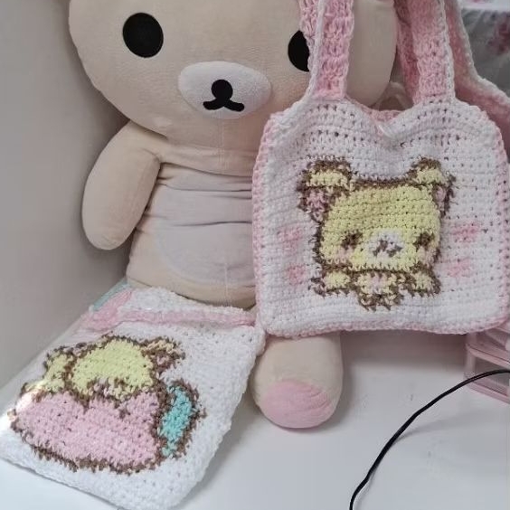bolsa transversal / ombro / mao korilakkuma san-x rilakkuma sanrio