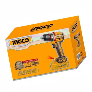 Parafusadeira e Furadeira 20V Ingco Sem Fio Brushless 55Nm Com Bateria e Carregador Bivolt