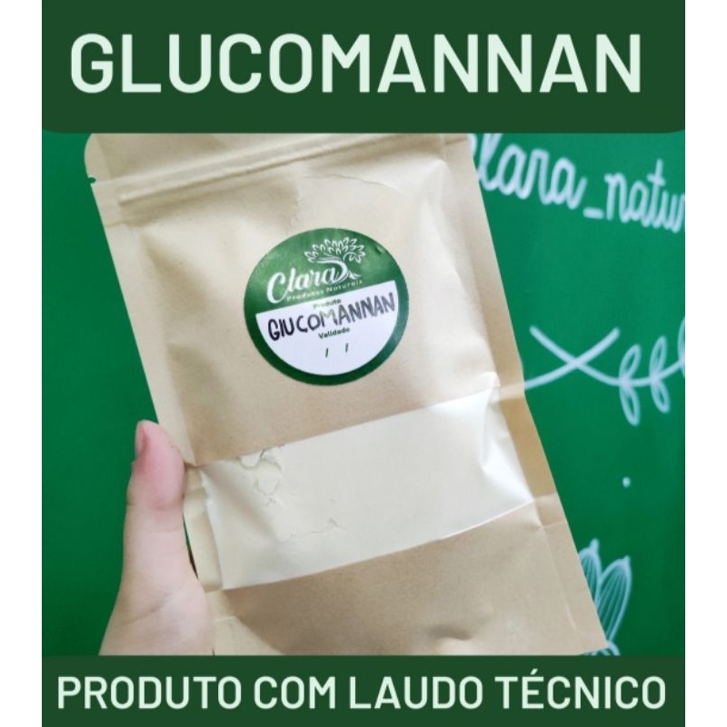 GLUCOMANNAN EM PÓ 100%PURO-Produto com laudo técnico