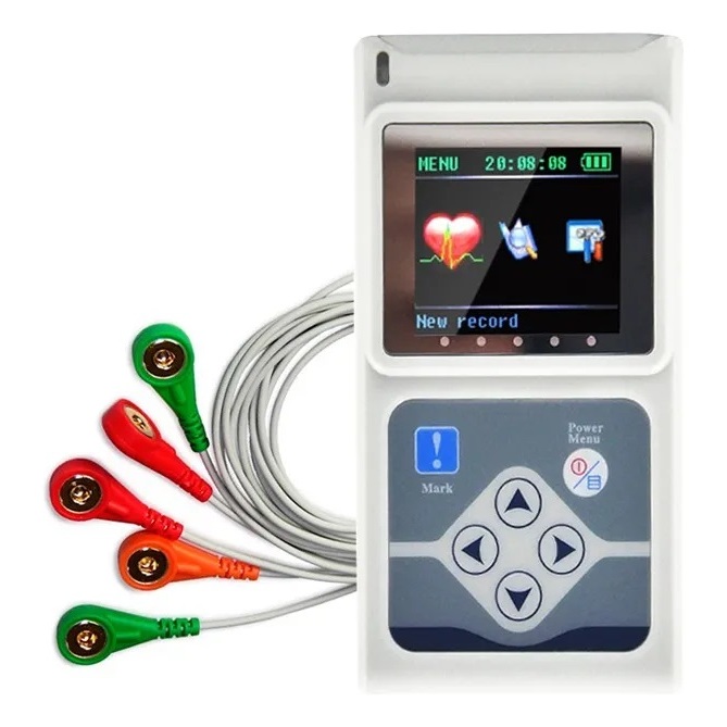 Holter Monitorização 24h Ecg De 3 Canais Contec Tlc9803 | Shopee Brasil