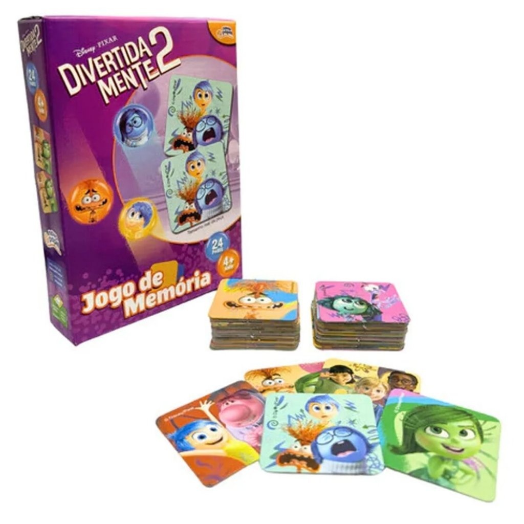 Jogo da Memória Disney Divertida Mente 2 - Toyster 8077 | Shopee Brasil