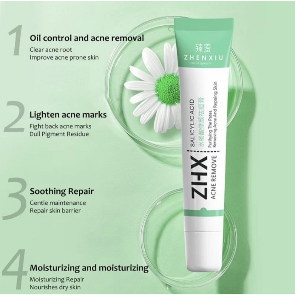 Creme Antiacne ZHX ZHENXIU com Ácido Salicílico e Extratos
