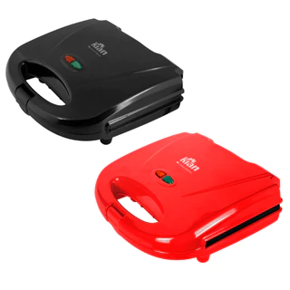 Sanduicheira Grill 2 em 1 Antiaderente Chapa Elétrica Omeleteira Lanche Misto Cozinha 750W Kian