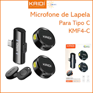 Microfone de Lapela para Tipo C KAIDI KMF4-C