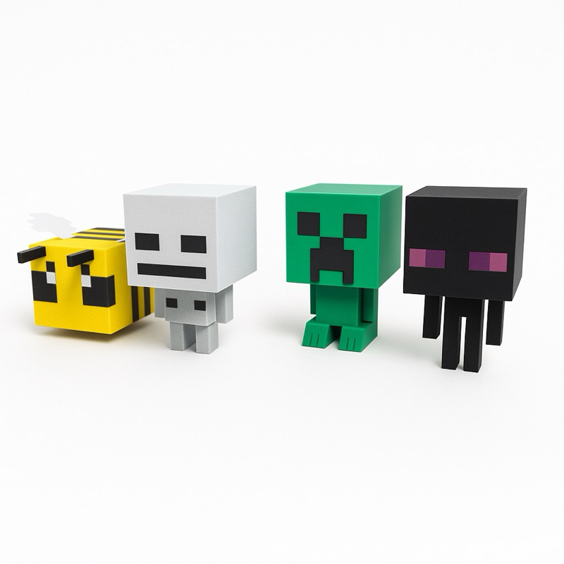 Minecraft - Kit Bonecos 4 personagens | Shopee Brasil