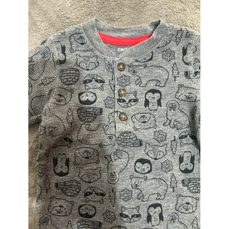 Kit 2 body manga longa Carter’s - 6 meses / menino em Oferta na Shopee