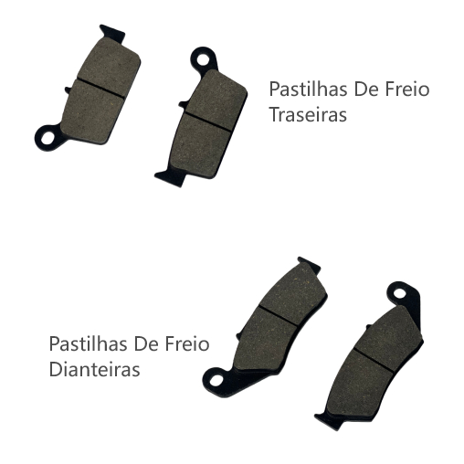 Pastilha Freio Dianteiro + Traseiro Xre 300 S/Abs Nx 400 Falcon