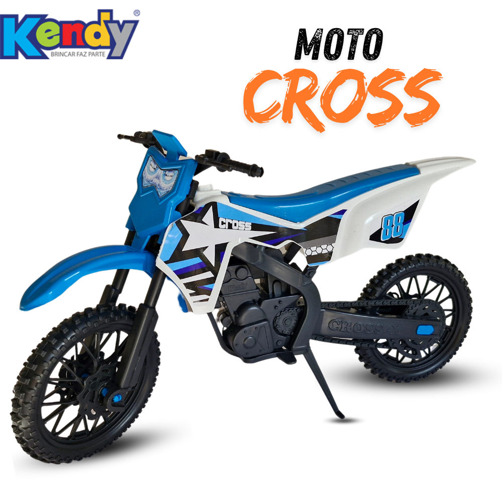 Moto de Brinquedo Motocross 37cm ULTRACROSS Kendy – Infantil